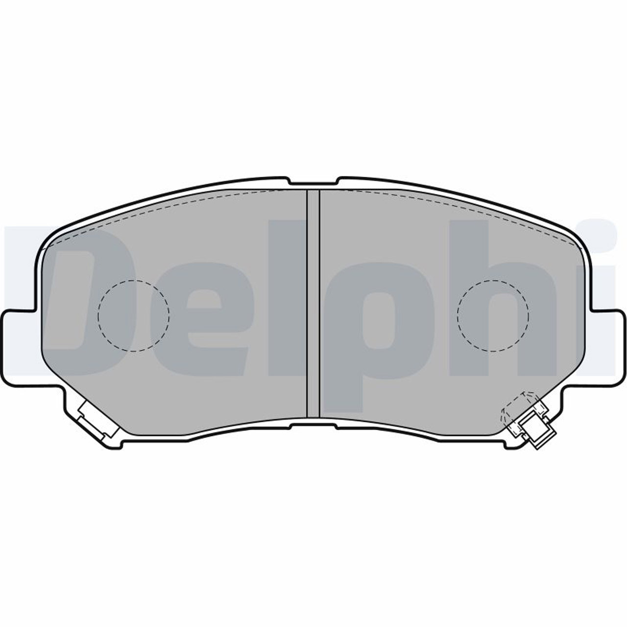 DELPHI LP2481 Bremsbeläge Bremsklötze Bremsbelagsatz MAZDA CX-5 (KE, GH) (KF) vorne