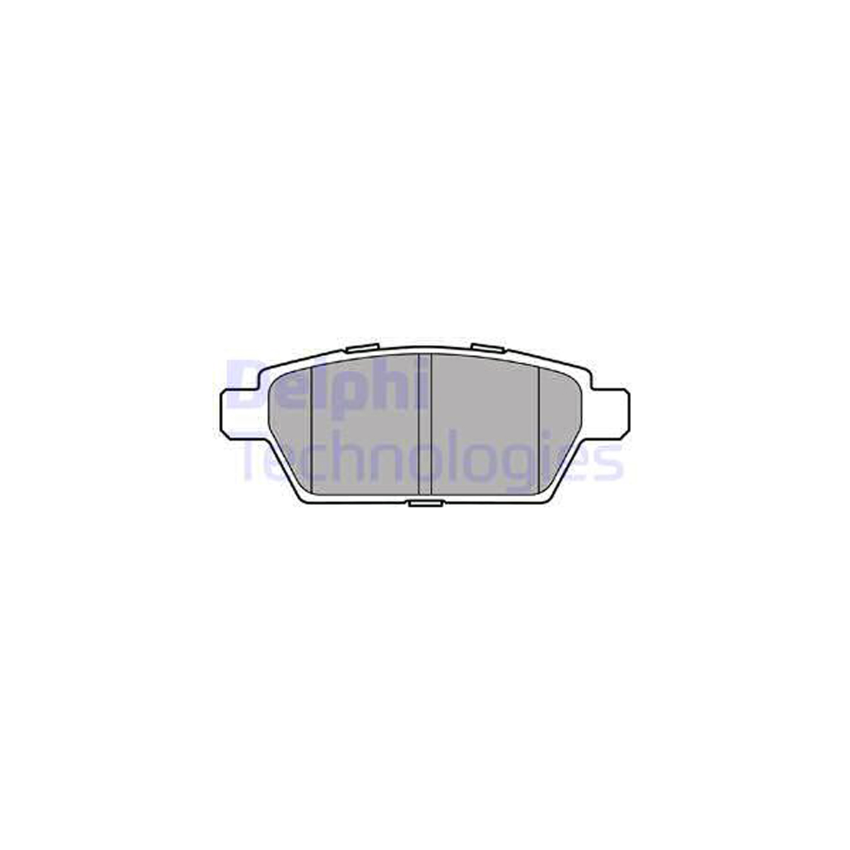 DELPHI LP2493 Bremsbeläge Bremsklötze MAZDA 6 (GG GY) 2.3 / MPS Turbo 18 Zoll hinten