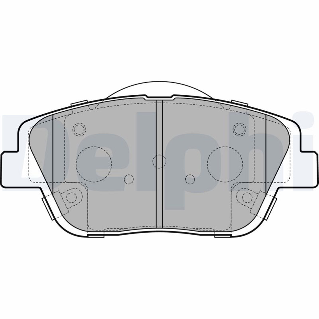 DELPHI LP2688 Bremsbeläge Bremsklötze KIA Optima (FSGDS6B) 2.0 CVVL 1.7 CRDi vorne