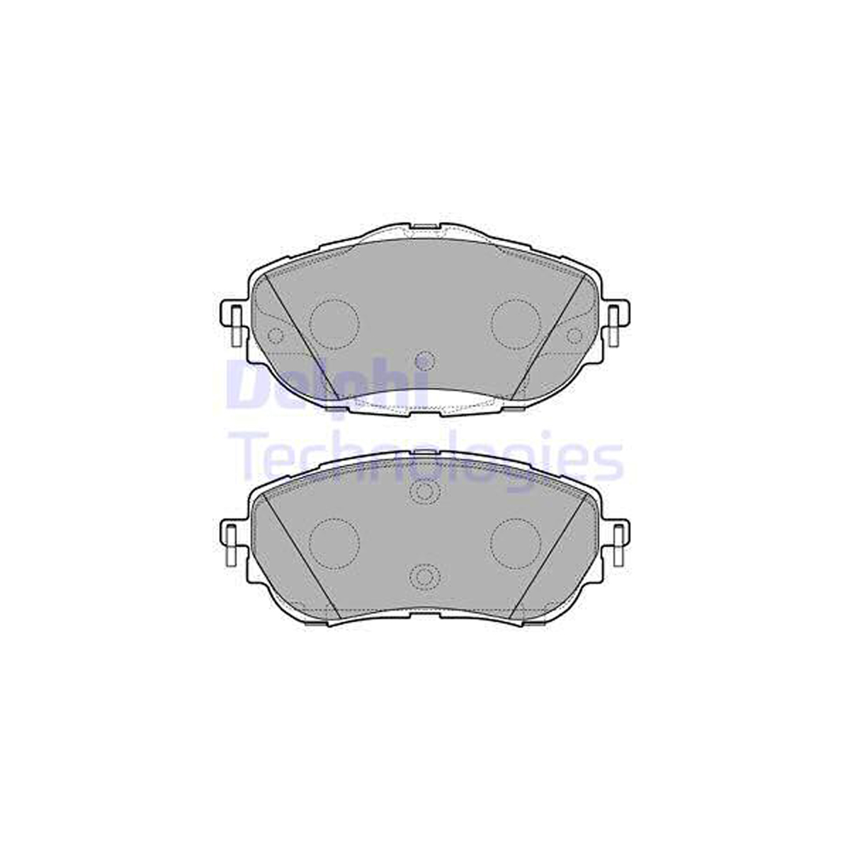 DELPHI LP2691 Bremsbeläge Bremsklötze Bremsbelagsatz TOYOTA Auris Corolla (_E18_) vorne