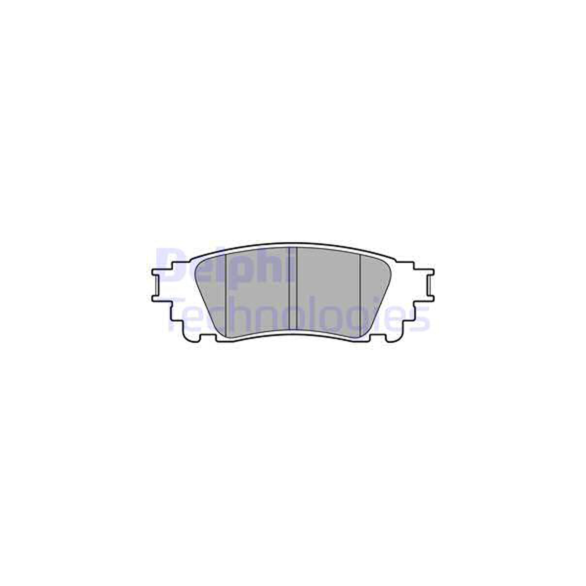 DELPHI LP3171 Bremsbeläge Bremsklötze Bremsbelagsatz LEXUS NX (_Z1_) 200t 300 300h hinten