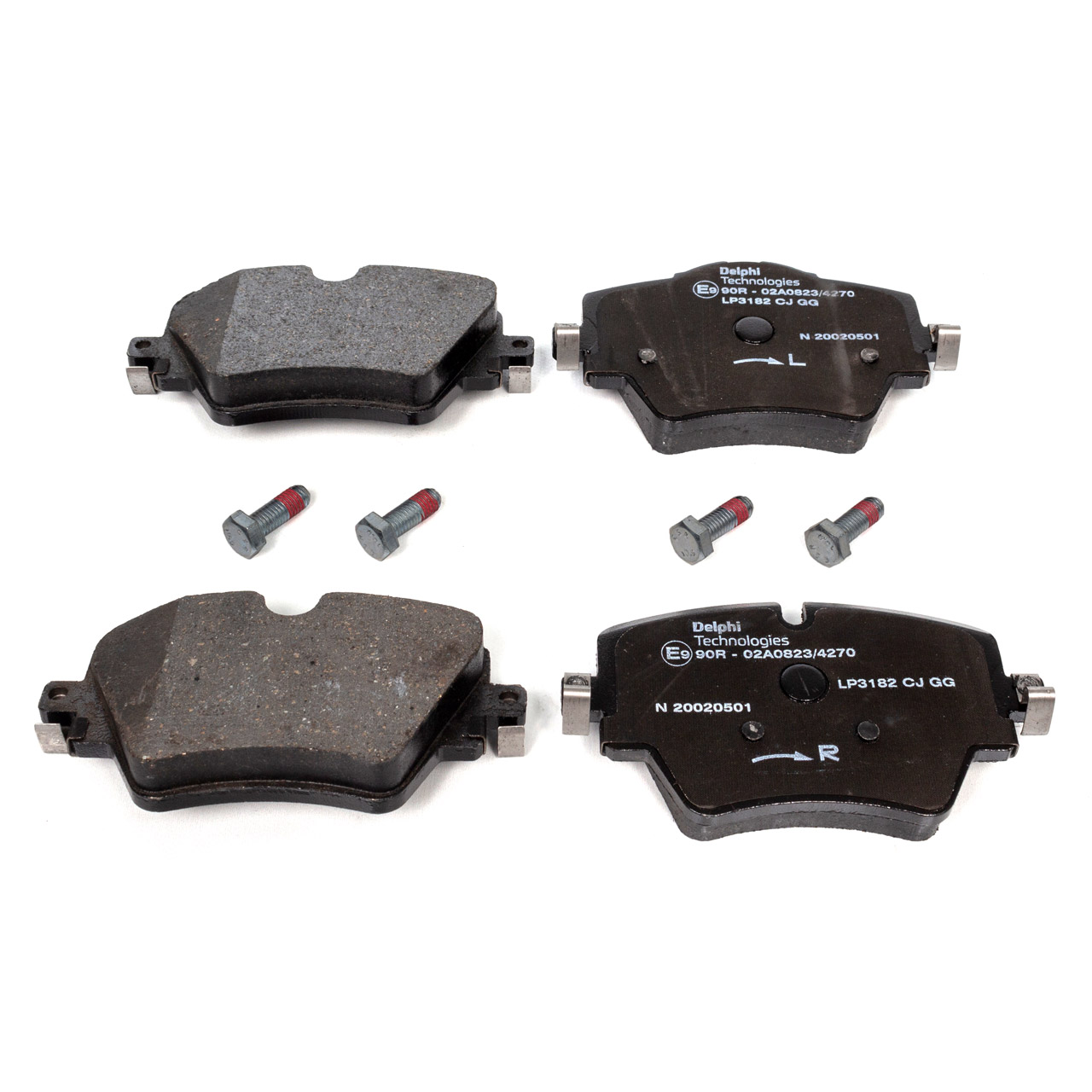 DELPHI LP3182 Bremsbeläge + Sensor BMW F40 F44 F45 F46 X1 F48 X2 F39 ab 07.2019 vorne