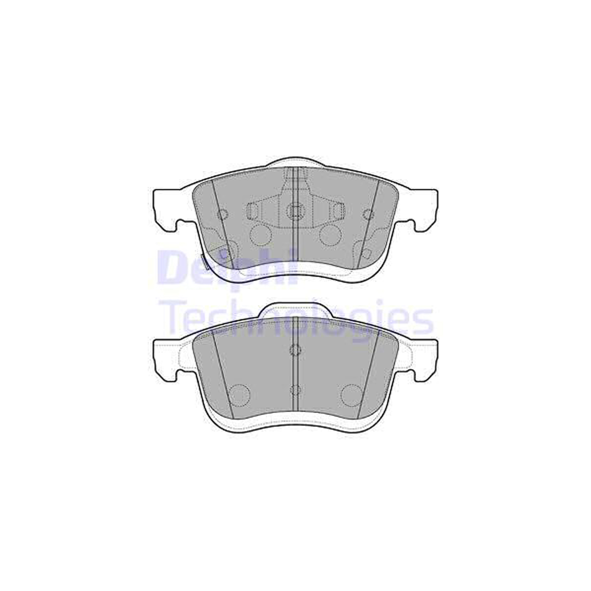 DELPHI LP3220 Bremsbeläge Bremsklötze FIAT 500L (351_, 352_) 1.4 95/120 PS vorne