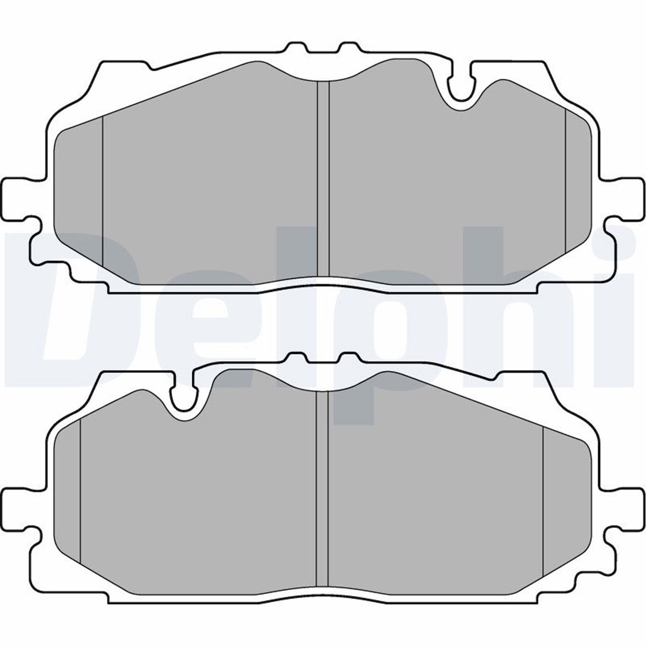 DELPHI LP3272 Bremsbeläge AUDI RS4 B9 A5 A6 C8 A7 A8 RSQ3 Q5 Q8 VW TOUAREG CR7 vorne