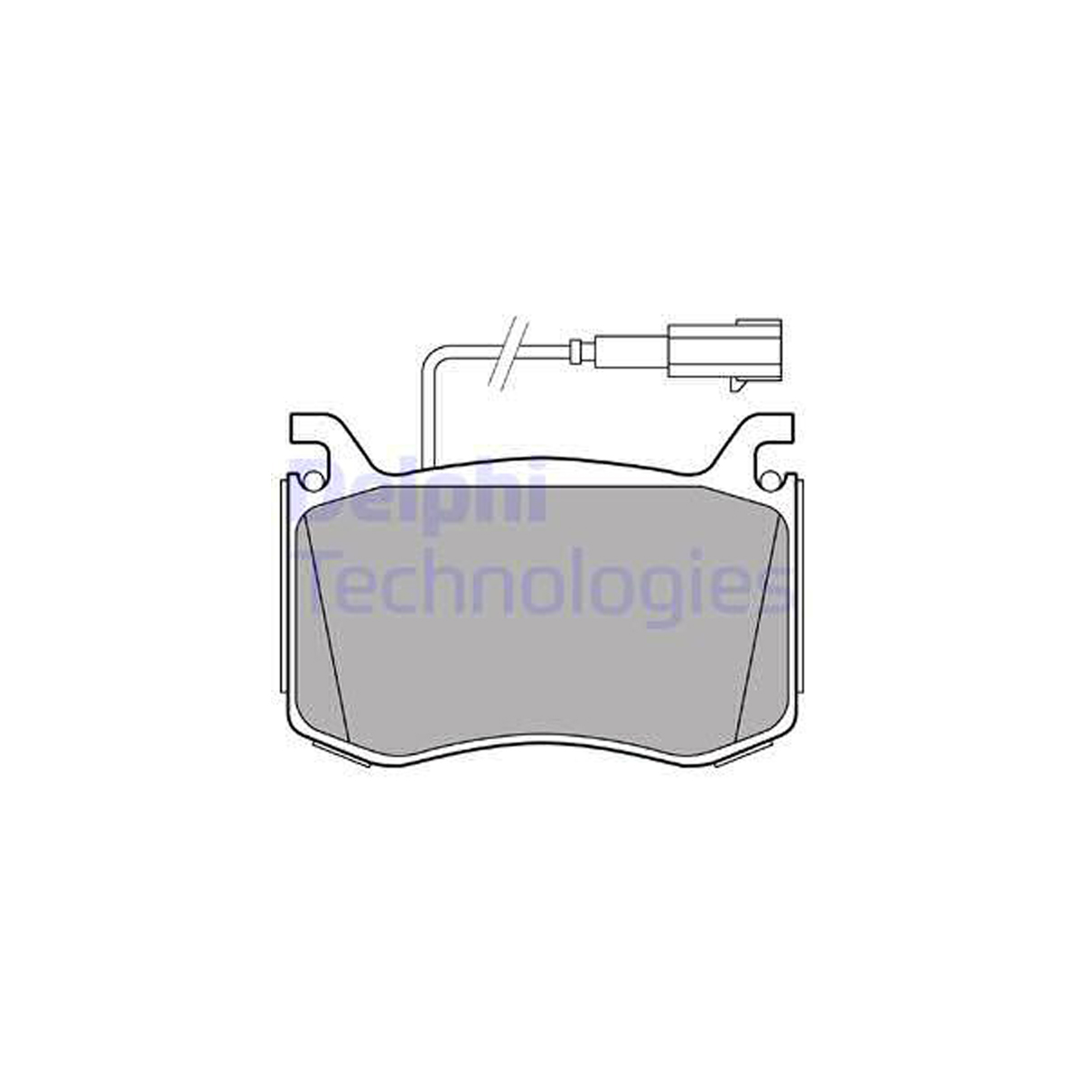 DELPHI LP3380 Bremsbeläge + Sensor ALFA ROMEO Giulia (952_) 2.0 mit 305mm Scheiben vorne