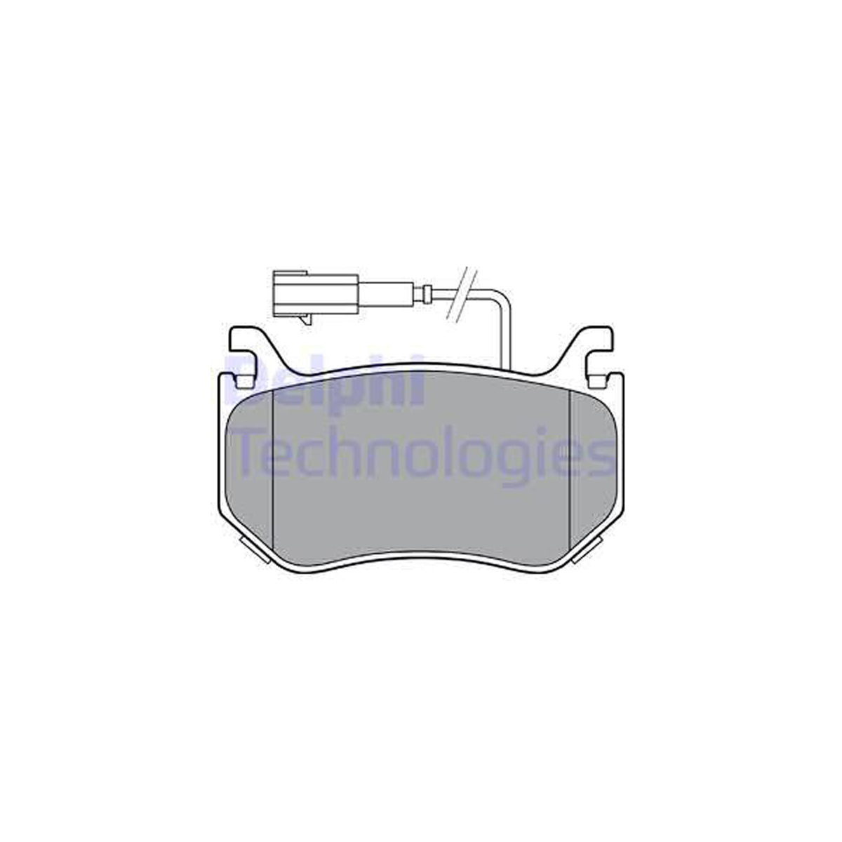 DELPHI LP3381 Bremsbeläge + Sensor ALFA ROMEO Giulia (952_) Stelvio (949_) 2.9 / Q4 hinten