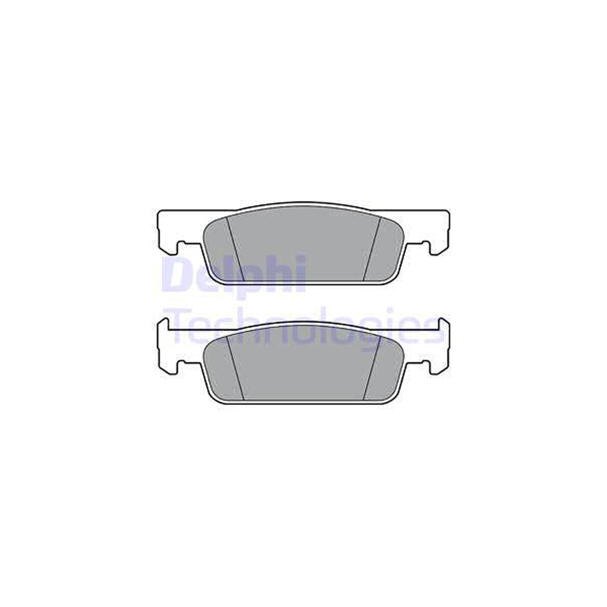 DELPHI LP3387 Bremsbeläge Bremsklötze DACIA Logan 2 Sandero 2 ENPC01 vorne 410600222R