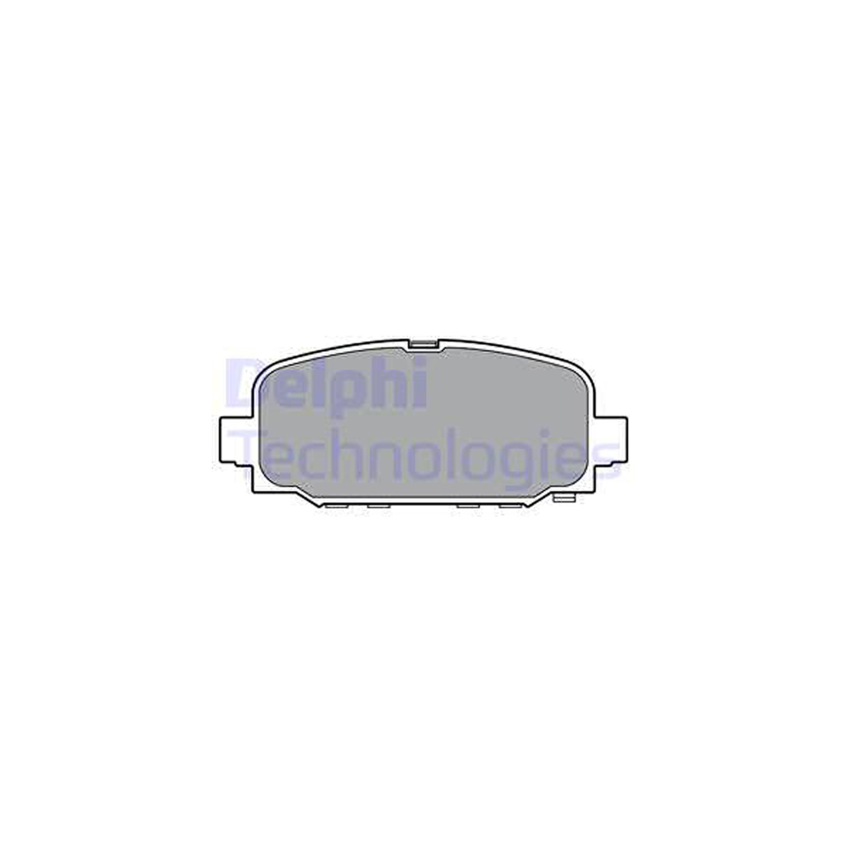 DELPHI LP3398 Bremsbeläge Bremsklötze Bremsbelagsatz JEEP Compass (MP, M6, MV, M7) hinten