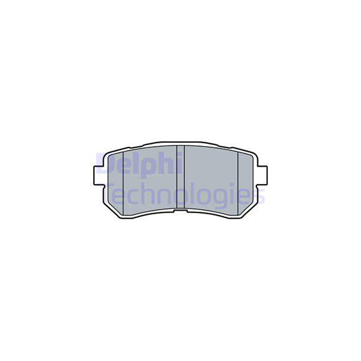 DELPHI LP3521 Bremsbeläge Bremsklötze HYUNDAI i20 I (PB, PBT) mit ESP hinten