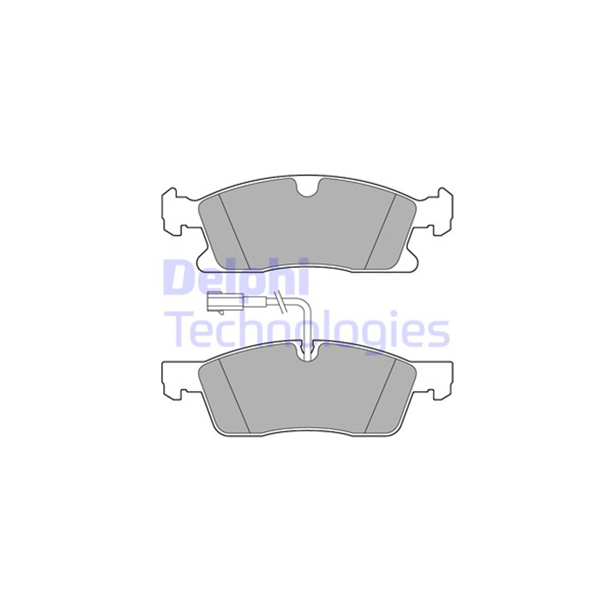 DELPHI LP3634 Bremsbeläge + Warnkontaktsensor MERCEDES GL GLE GLS W166 X166 C292 vorne