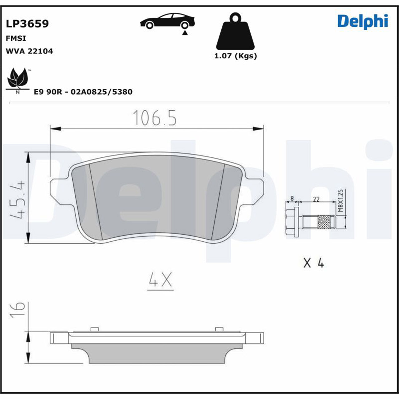 DELPHI LP3659 Bremsbeläge RENAULT Clio 5 Megane 3 4 Scenic 3 NISSAN Juke (F16) hinten