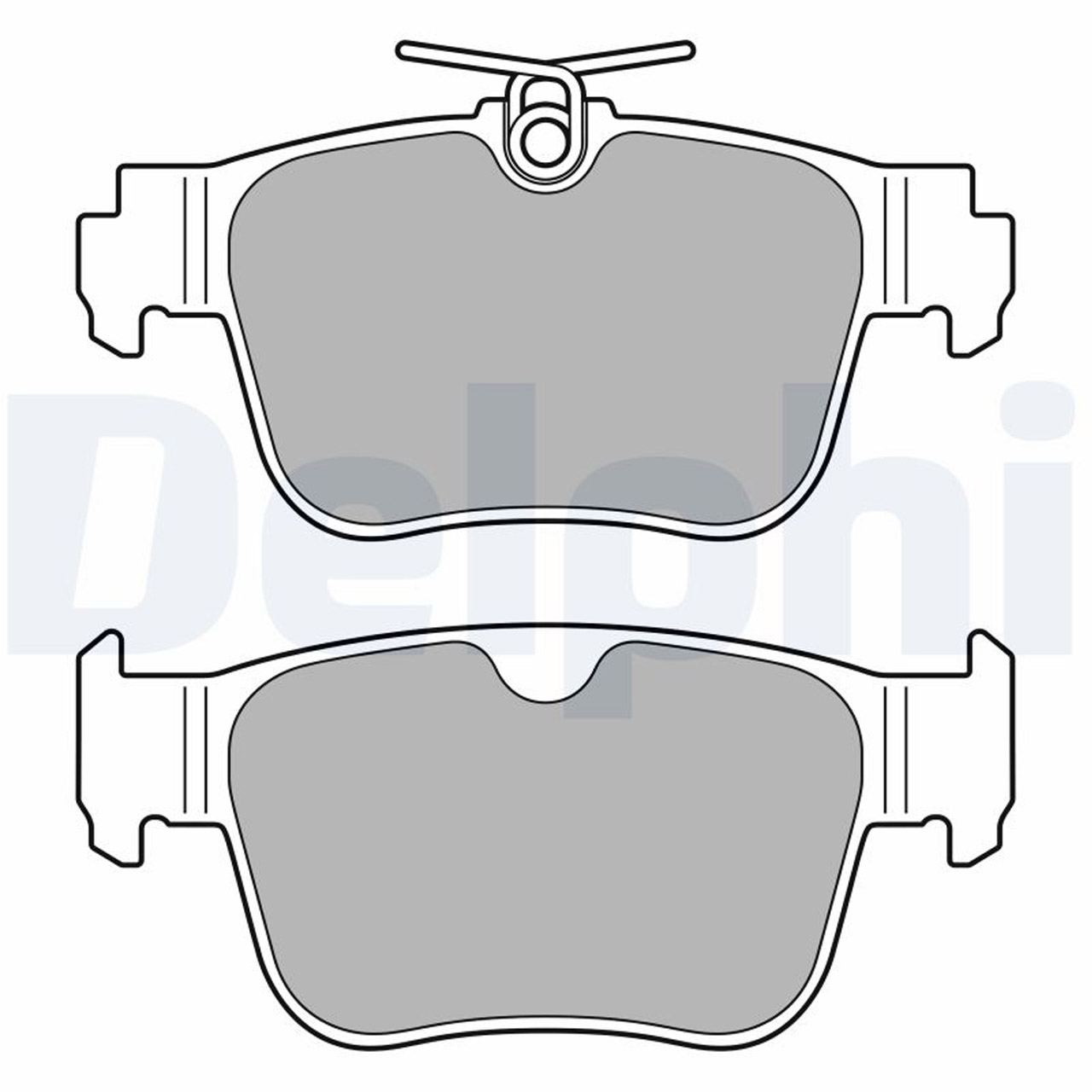 DELPHI LP3669 Bremsbeläge VW Golf 8 Caddy 5 A3 8Y Leon KL Formentor Octavia 4 hinten