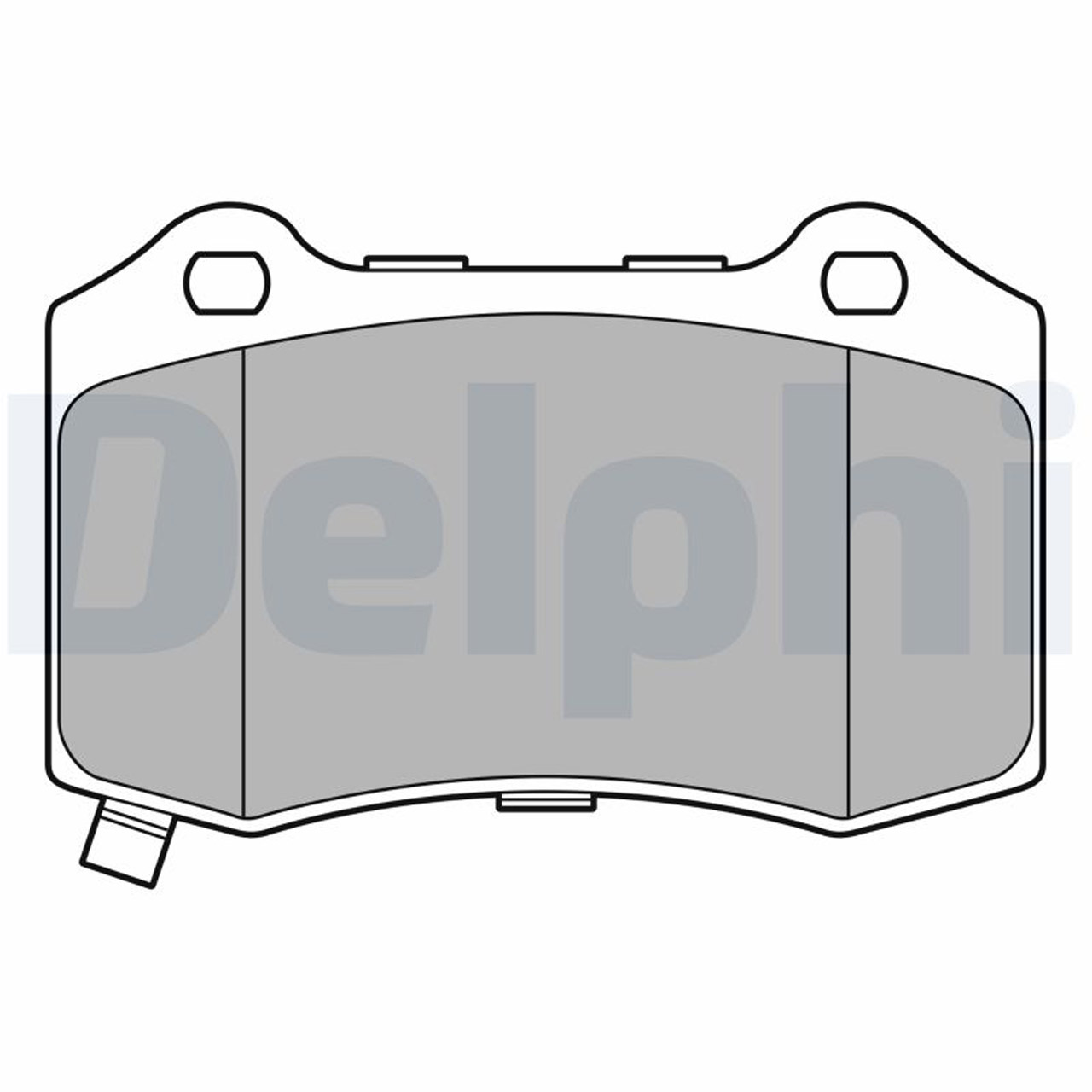 DELPHI LP3676 Bremsbeläge Bremsklötze JEEP Grand Cherokee 3 (WH, WK) hinten