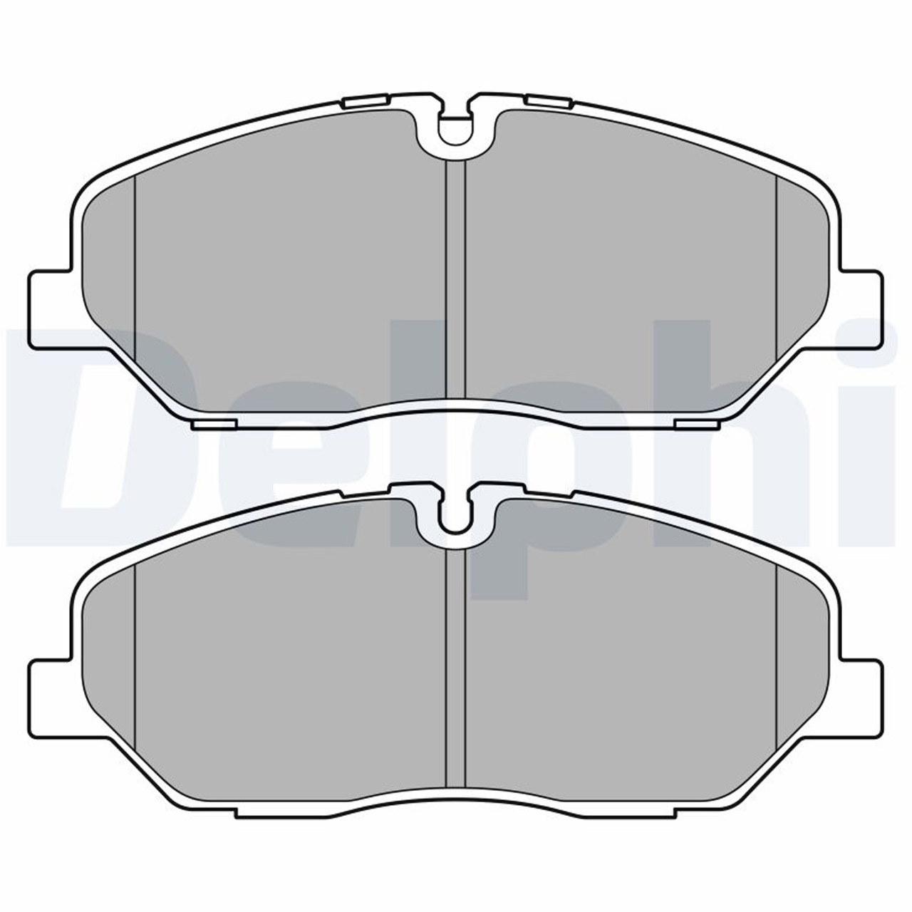 DELPHI LP3683 Bremsbeläge + Warnkontaktsensor HYUNDAI H350 vorne 5810159A10