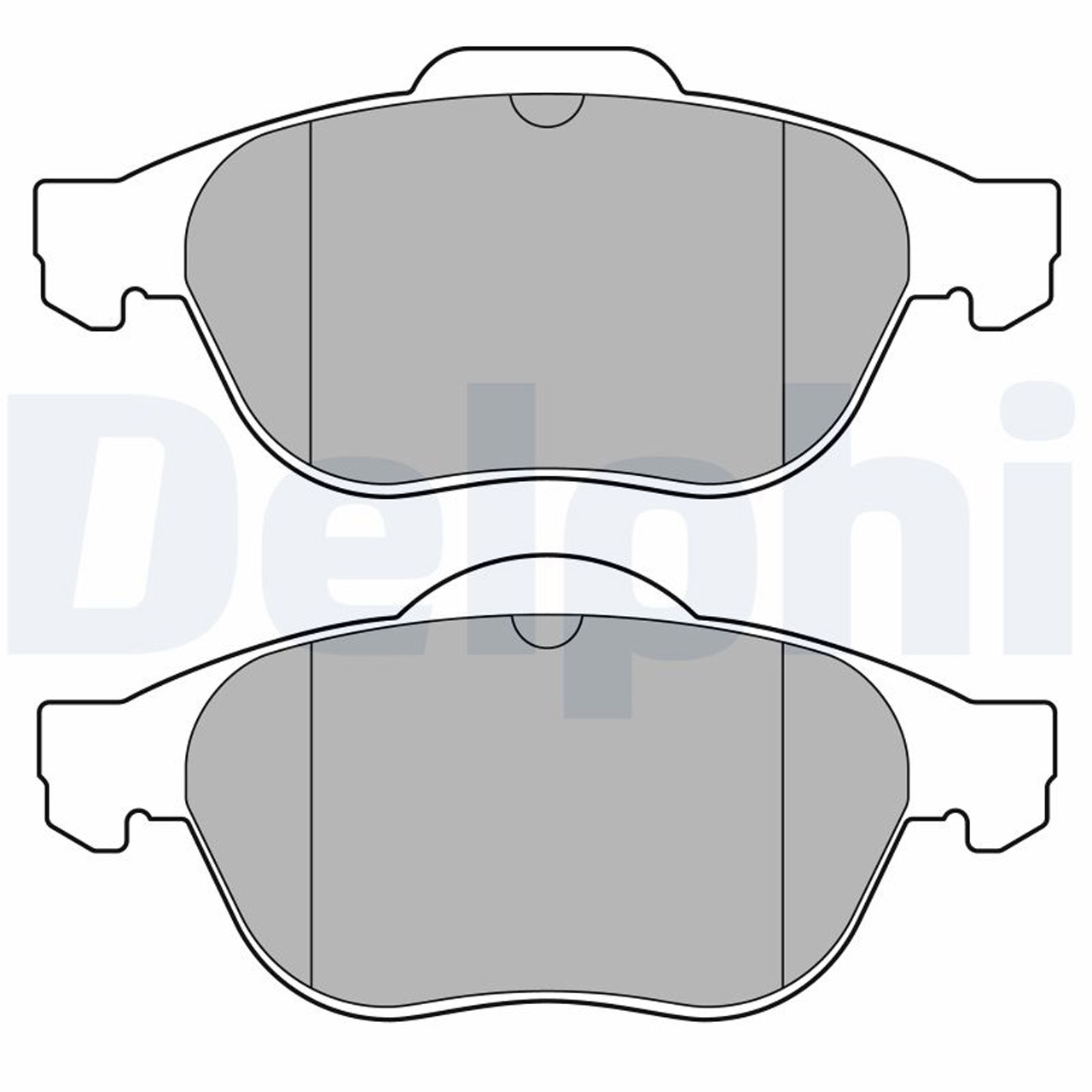 DELPHI LP3692 Bremsbeläge Bremsklötze RENAULT Grand / Scenic 2 ab 11.2005 vorne