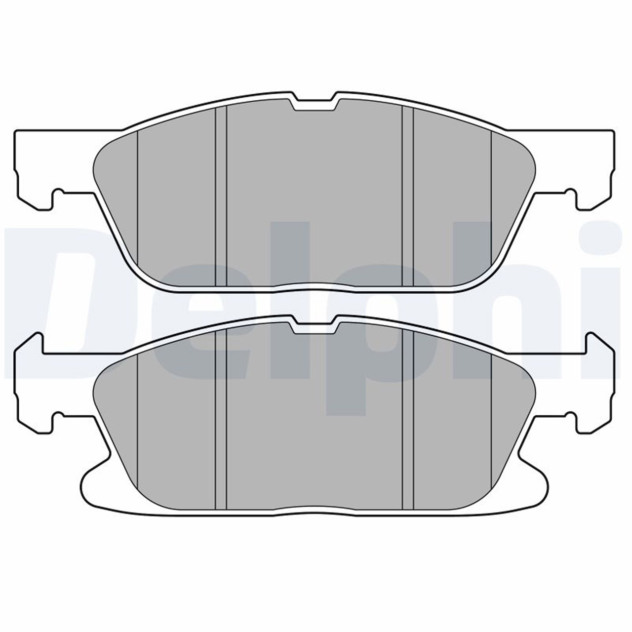 DELPHI LP3704 Bremsbeläge Bremsklötze FORD Edge 2.0 EcoBlue ab 08.2018 vorne 2268042