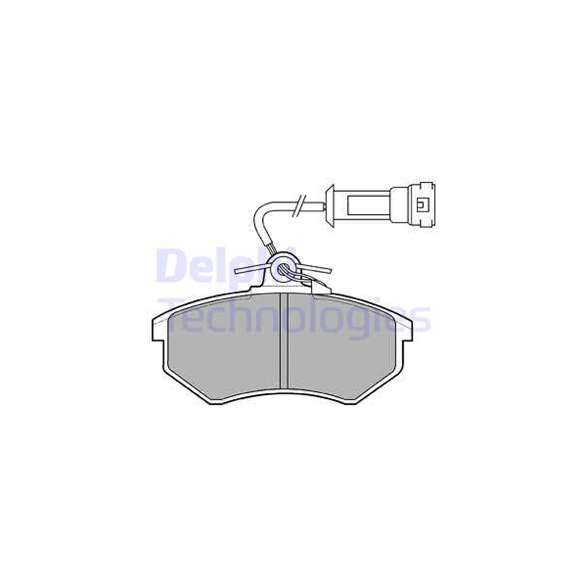 DELPHI LP431 Bremsbeläge + Warnkontaktsensor AUDI 100 200 C3 80 90 B3 Coupe Quattro vorne