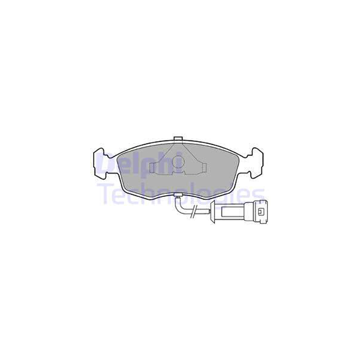 DELPHI LP457 Bremsbeläge + Warnsensor FORD Escort 4 5 6 Orion 3 Scorpio 1 Sierra 1 2 vorne