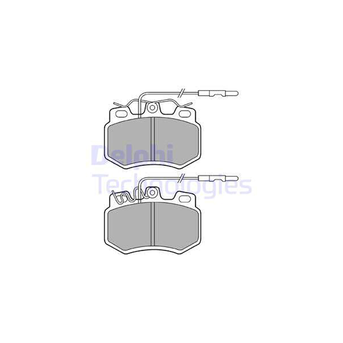 DELPHI LP493 Bremsbeläge + Warnsensor CITROEN C15 (VD_) Visa PEUGEOT 205 305 309 vorne