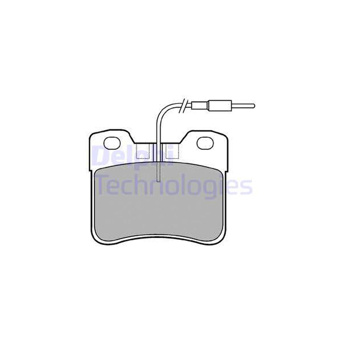 DELPHI LP563 Bremsbeläge + Warnkontaktsensor CITROEN AX (ZA-_) PEUGEOT 106 I 1.1 vorne