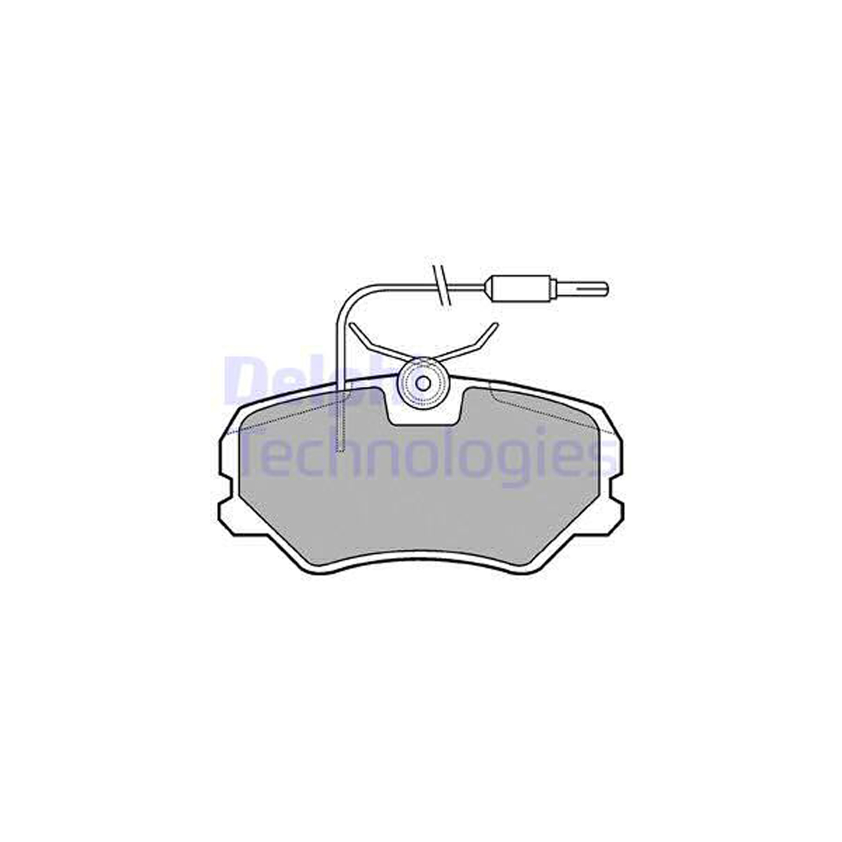 DELPHI LP564 Bremsbeläge Bremsklötze + Warnkontaktsensor PEUGEOT 405 I II vorne