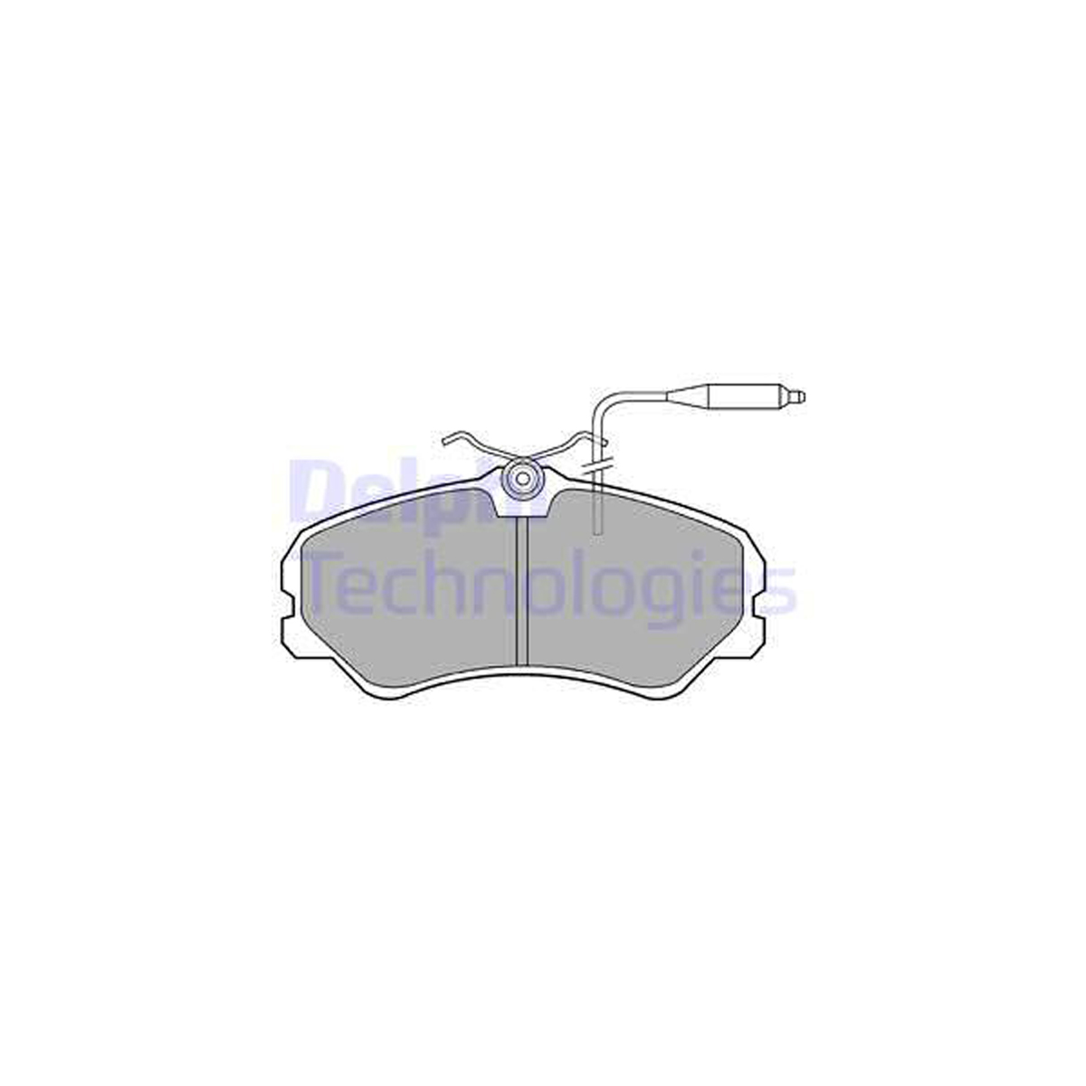 DELPHI LP594 Bremsbeläge + Warnsensor CITROEN C25 FIAT Ducato Talento PEUGEOT J5 vorne