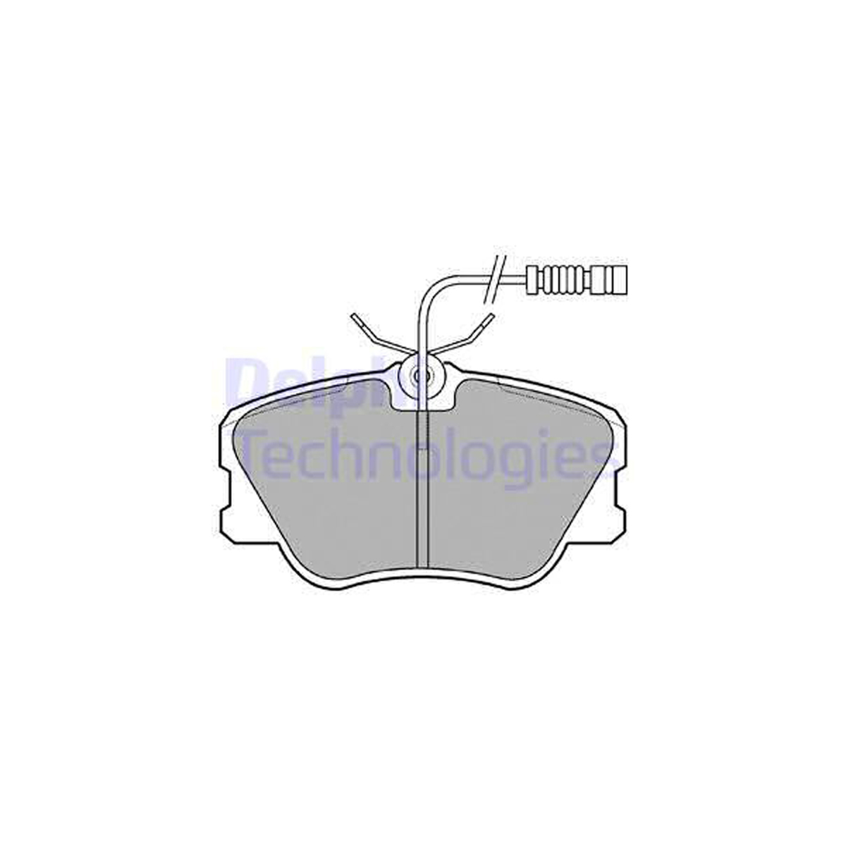 DELPHI LP608 Bremsbeläge + Warnsensor MERCEDES 190 W201 E-Klasse W124 S124 C/A124 vorne