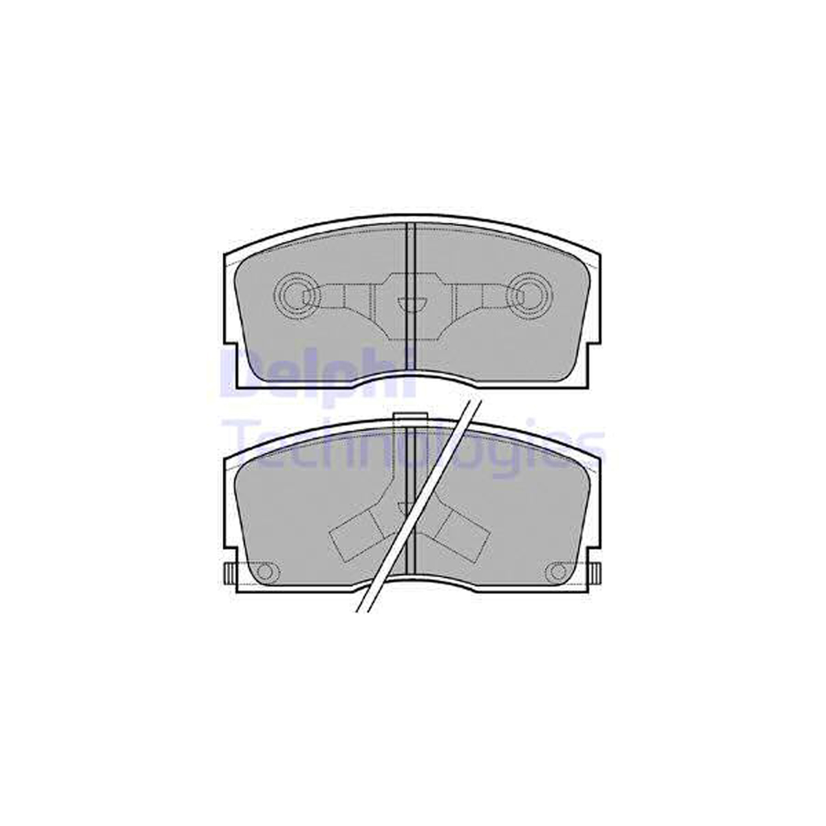 DELPHI LP626 Bremsbeläge Bremsklötze Bremsbelagsatz DAIHATSU Applause 1 2 Charade 3 vorne