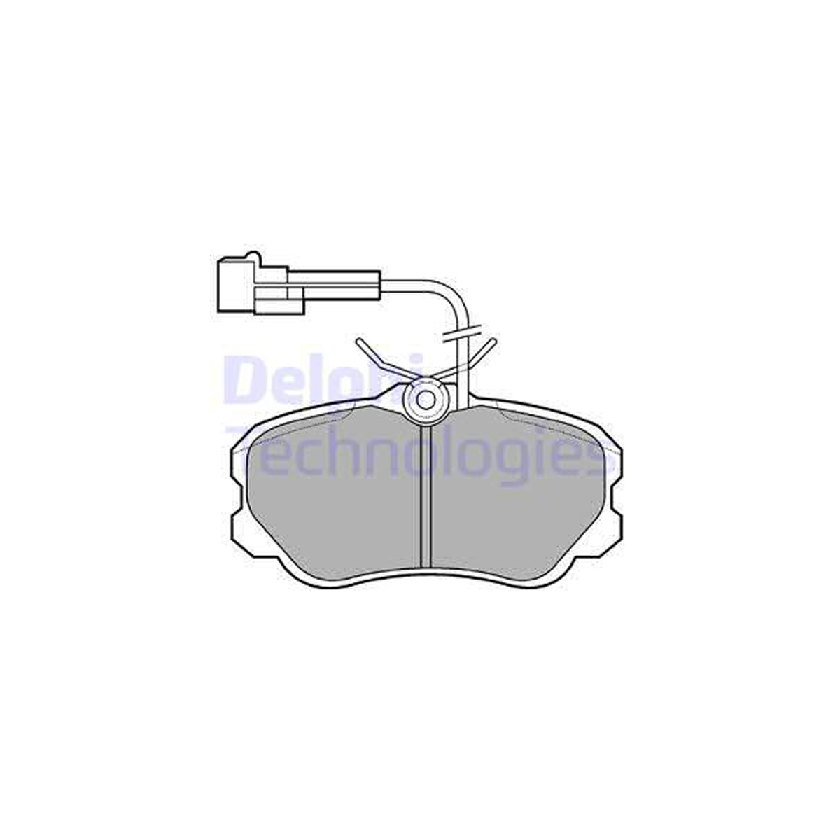 DELPHI LP644 Bremsbeläge + Warnkontaktsensor ALFA ROMEO 164 (164_) 2.0 ab 09.1990 vorne