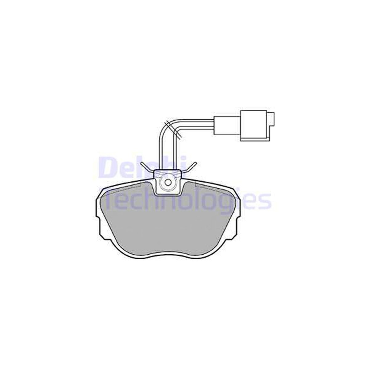 DELPHI LP647 Bremsbeläge + Warnkontaktsensor BMW 3er E30 316-325i 324d 324dt Z1 vorne