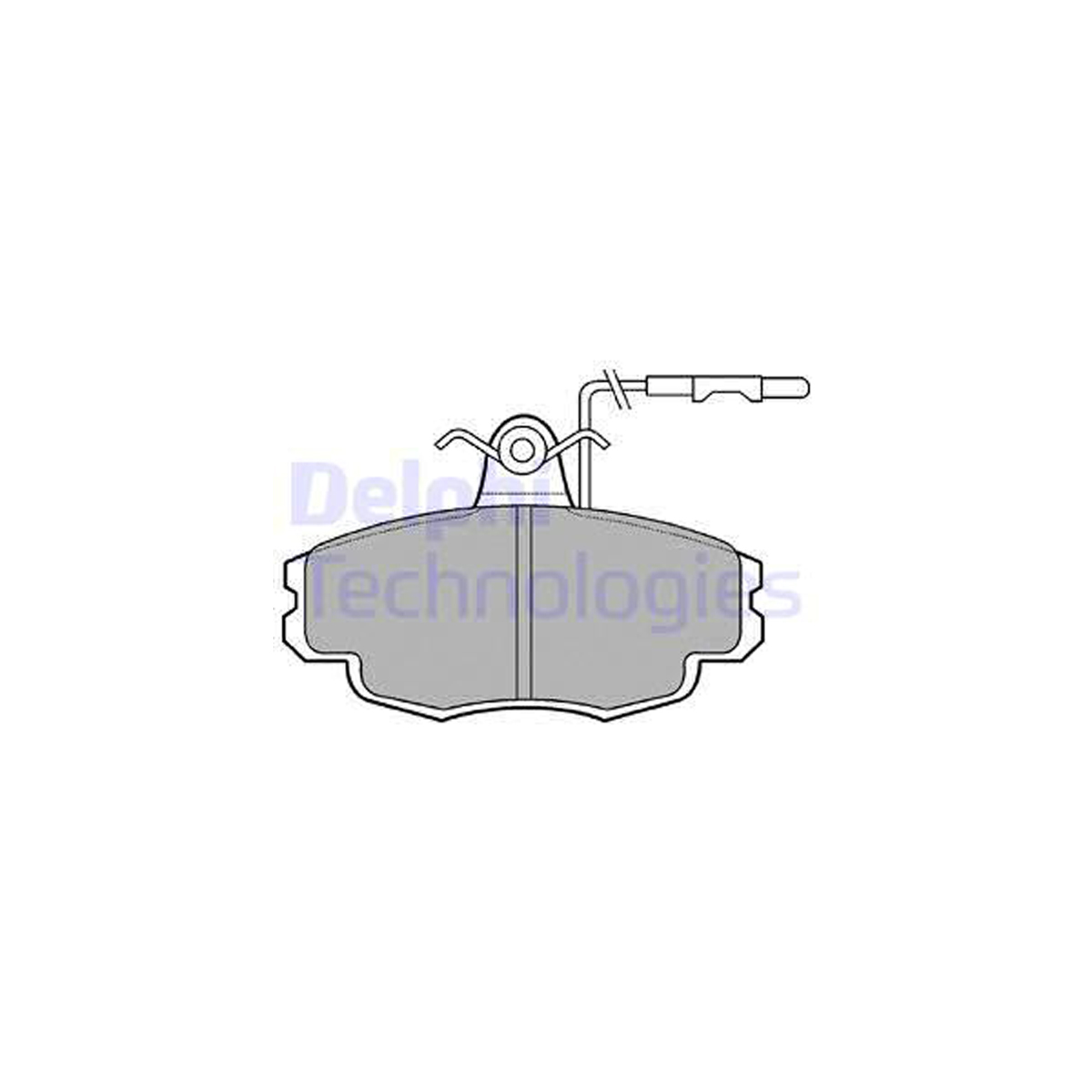 DELPHI LP695 Bremsbeläge Bremsklötze + Warnkontaktsensor CITROEN ZX (N2) vorne