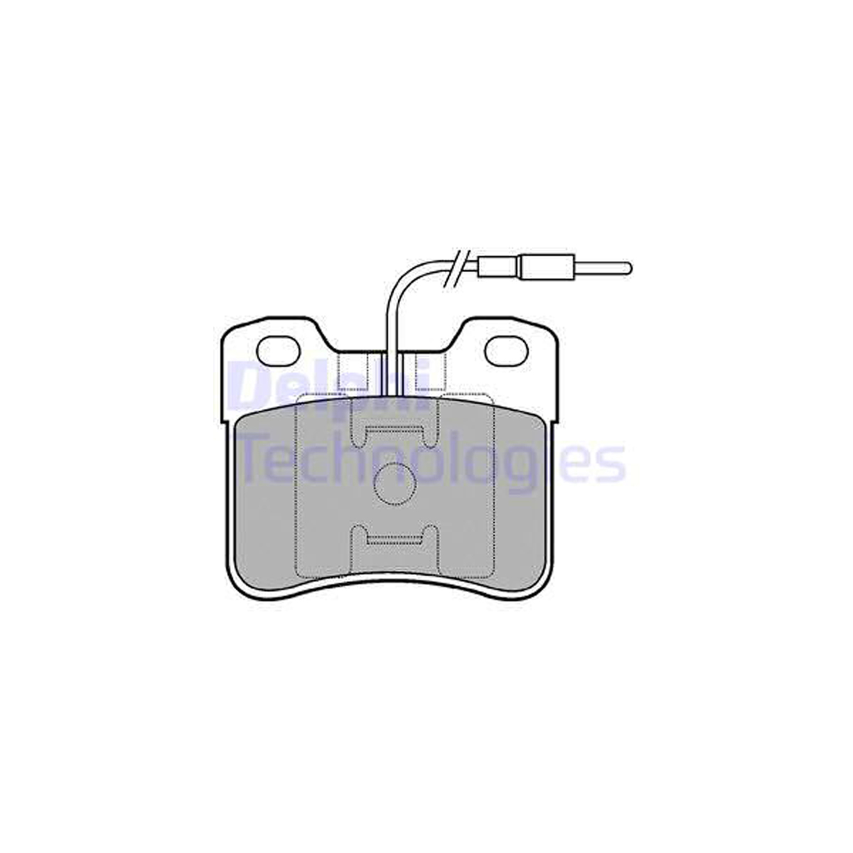 DELPHI LP703 Bremsbeläge + Warnkontaktsensor CITROEN AX (ZA-_) Saxo PEUGEOT 106 I II vorne