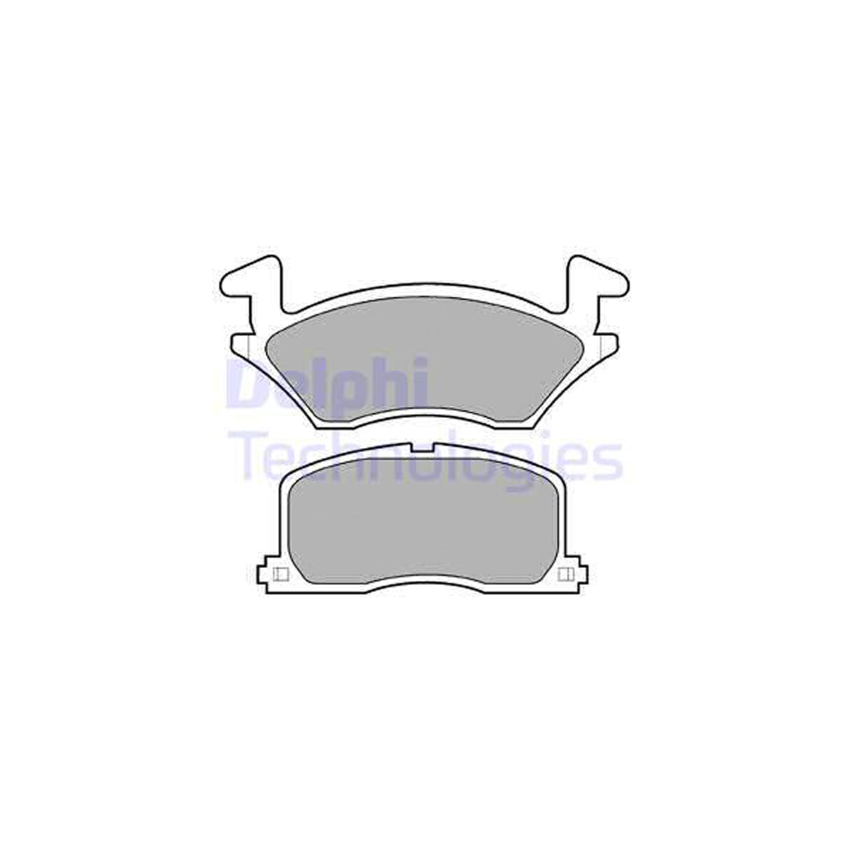 DELPHI LP742 Bremsbeläge Bremsklötze TOYOTA Starlet (_P8_) 1.3 12V Cat 75 PS vorne