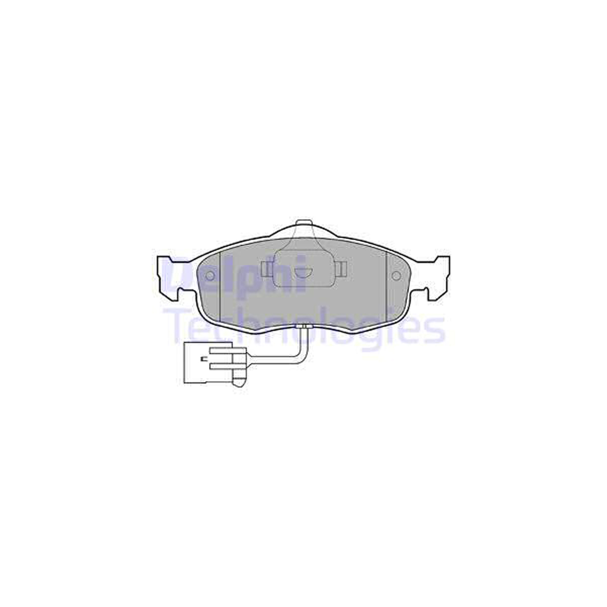 DELPHI LP781 Bremsbeläge + Warnkontaktsensor FORD Cougar Mondeo 1 2 Scorpio 1 2 vorne