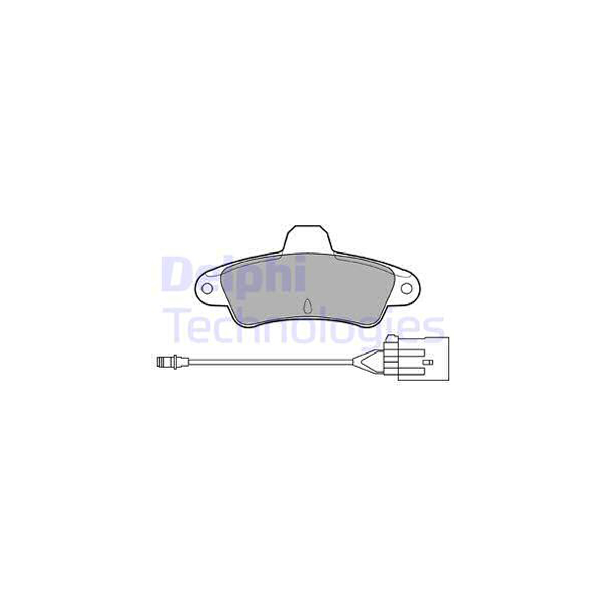 DELPHI LP853 Bremsbeläge + Warnkontaktsensor FORD Cougar (EC_) Mondeo 1 2 hinten