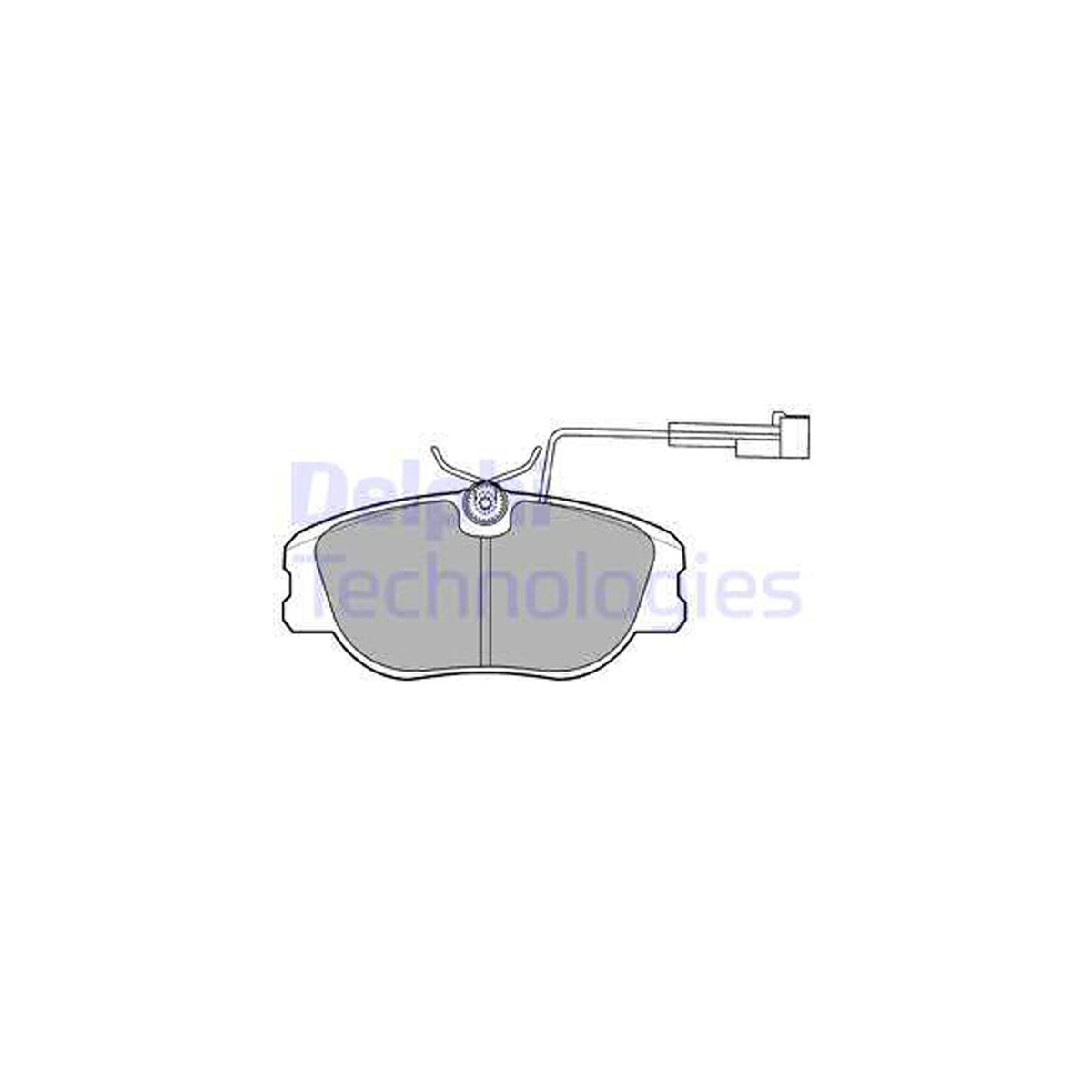 DELPHI LP875 Bremsbeläge Bremsklötze + Warnkontaktsensor ALFA ROMEO 155 (167_) vorne