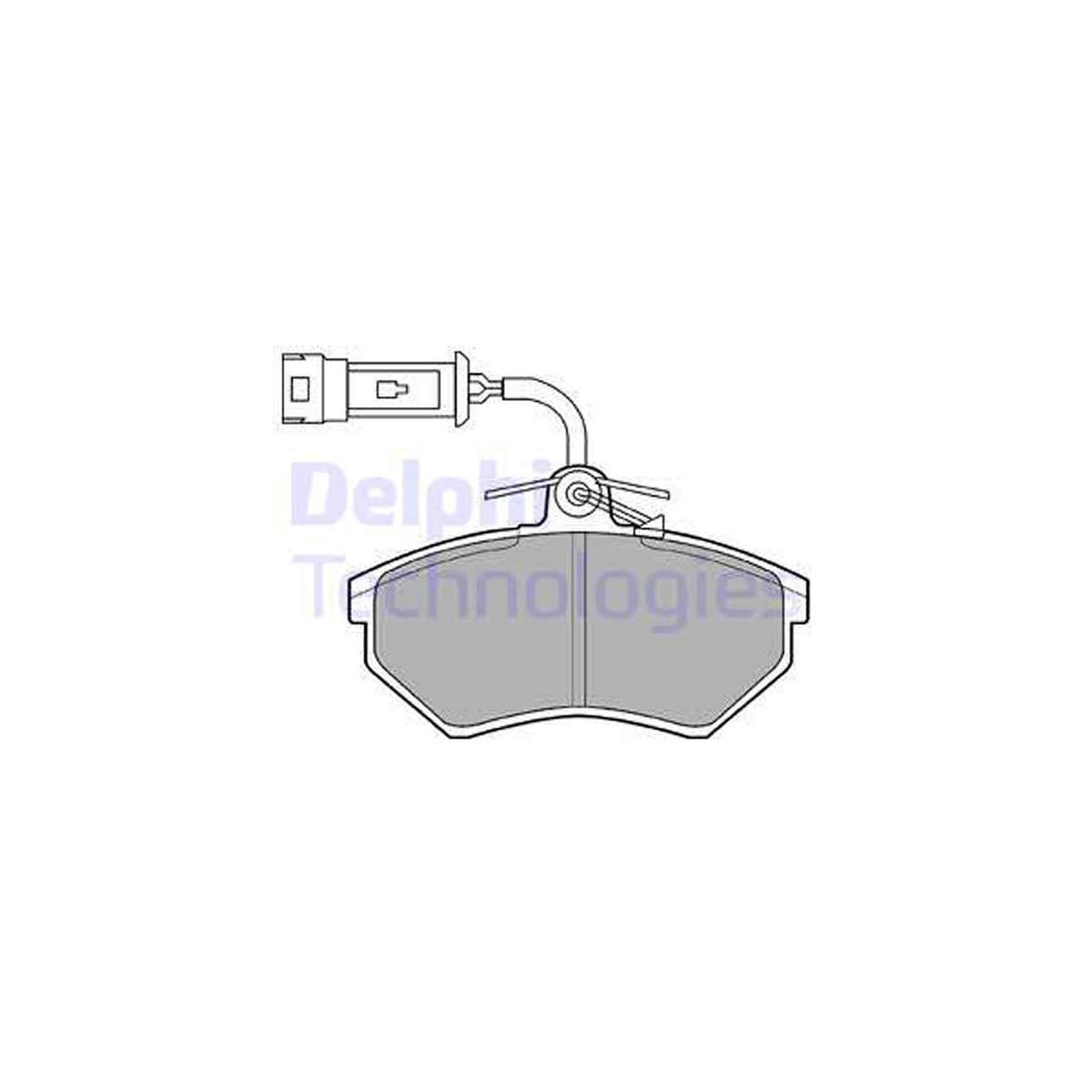 DELPHI LP884 Bremsbeläge + Warnsensor AUDI 100 200 C2 C3 80 90 B3 Coupe Quattro vorne