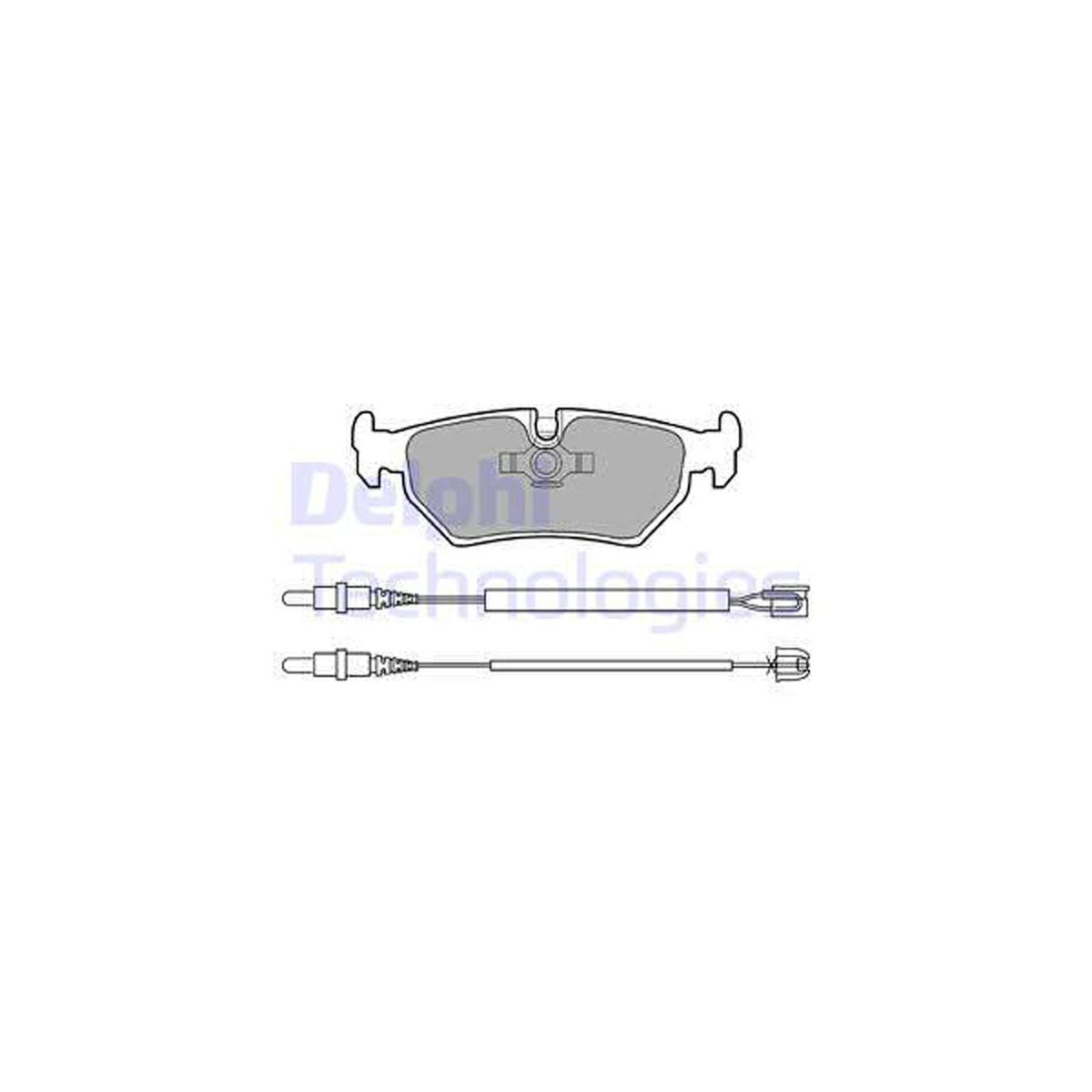 DELPHI LP910 Bremsbeläge + Warnsensor CITROEN Evasion FIAT Ulysse PEUGEOT 806 hinten