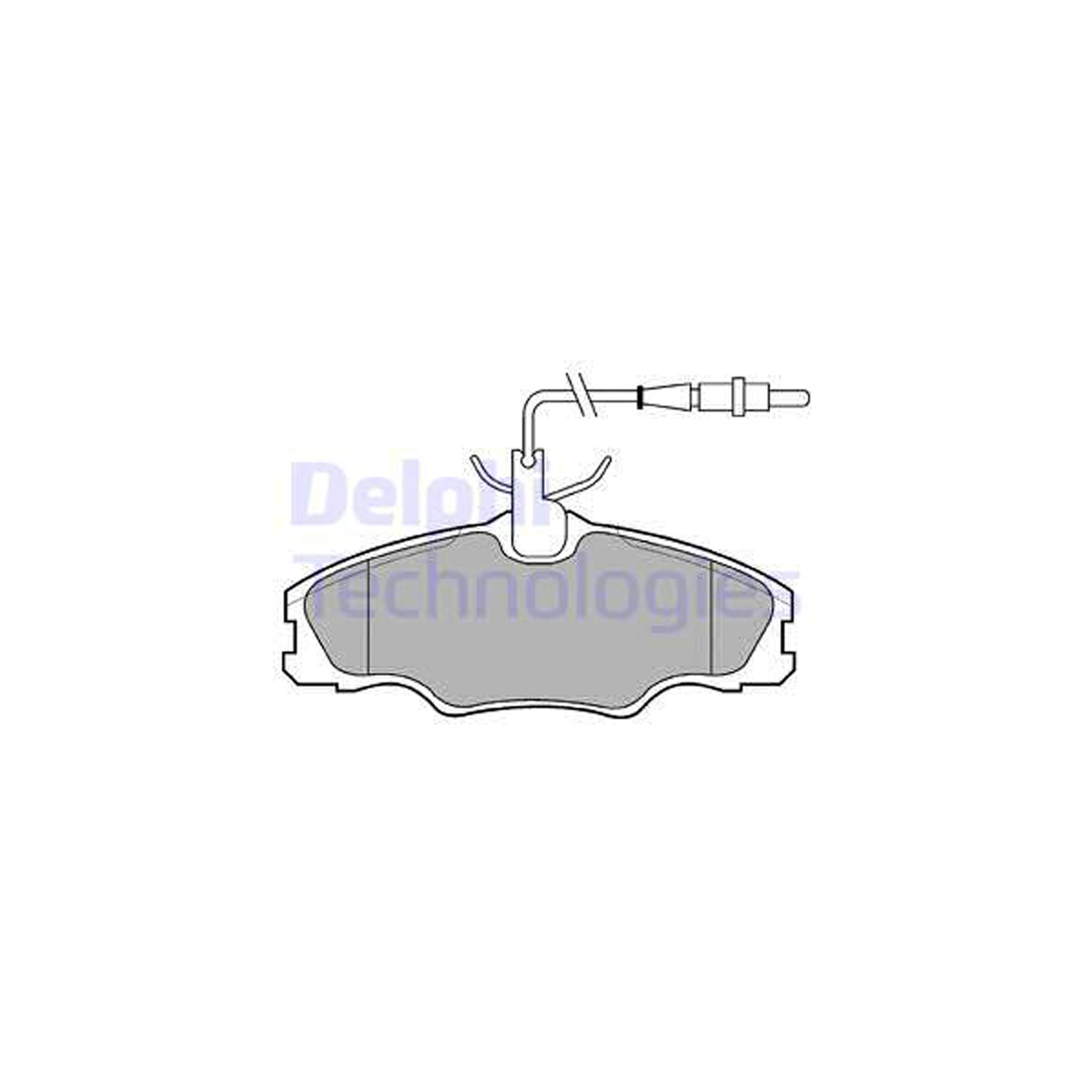 DELPHI LP985 Bremsbeläge Bremsklötze + Warnkontaktsensor PEUGEOT 406 / Break vorne