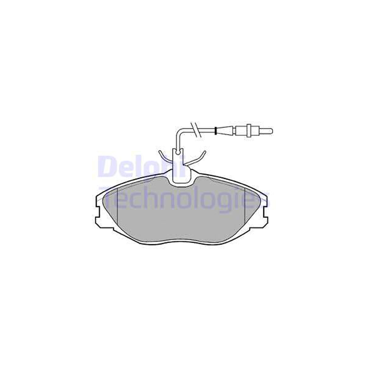 DELPHI LP986 Bremsbeläge + Warnkontaktsensor CITROEN Xsara ZX PEUGEOT 406 607 vorne