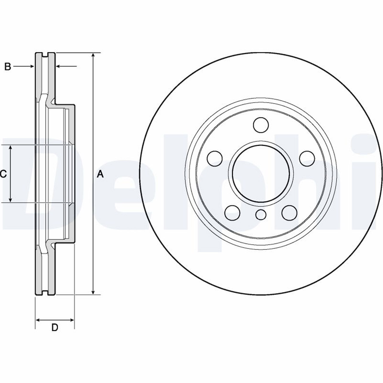 DELPHI Bremsscheiben + Bremsbeläge + Sensor MINI F55 F56 F57 One / Cooper vorne