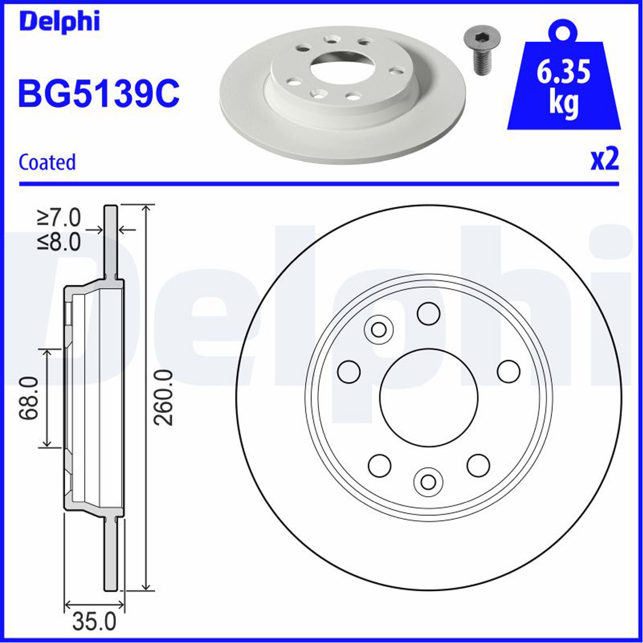 DELPHI Bremsen Set Bremsscheiben + Bremsbeläge RENAULT Zoe (BFM_) ab 09.2019 hinten