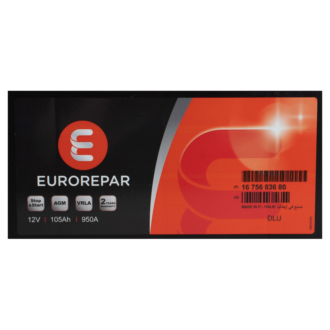 EUROREPAR AGM Batterie Autobatterie Starterbatterie 12V 105Ah 950A/EN 1675683680