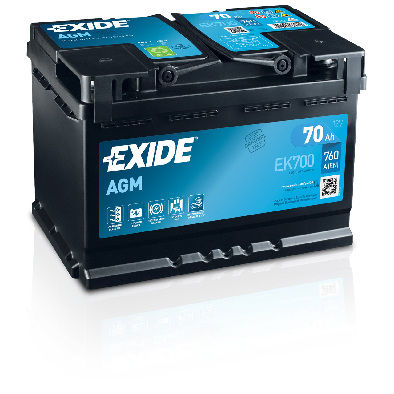 EXIDE Autobatterie / Batterie / Starterbatterie_UNI564W939