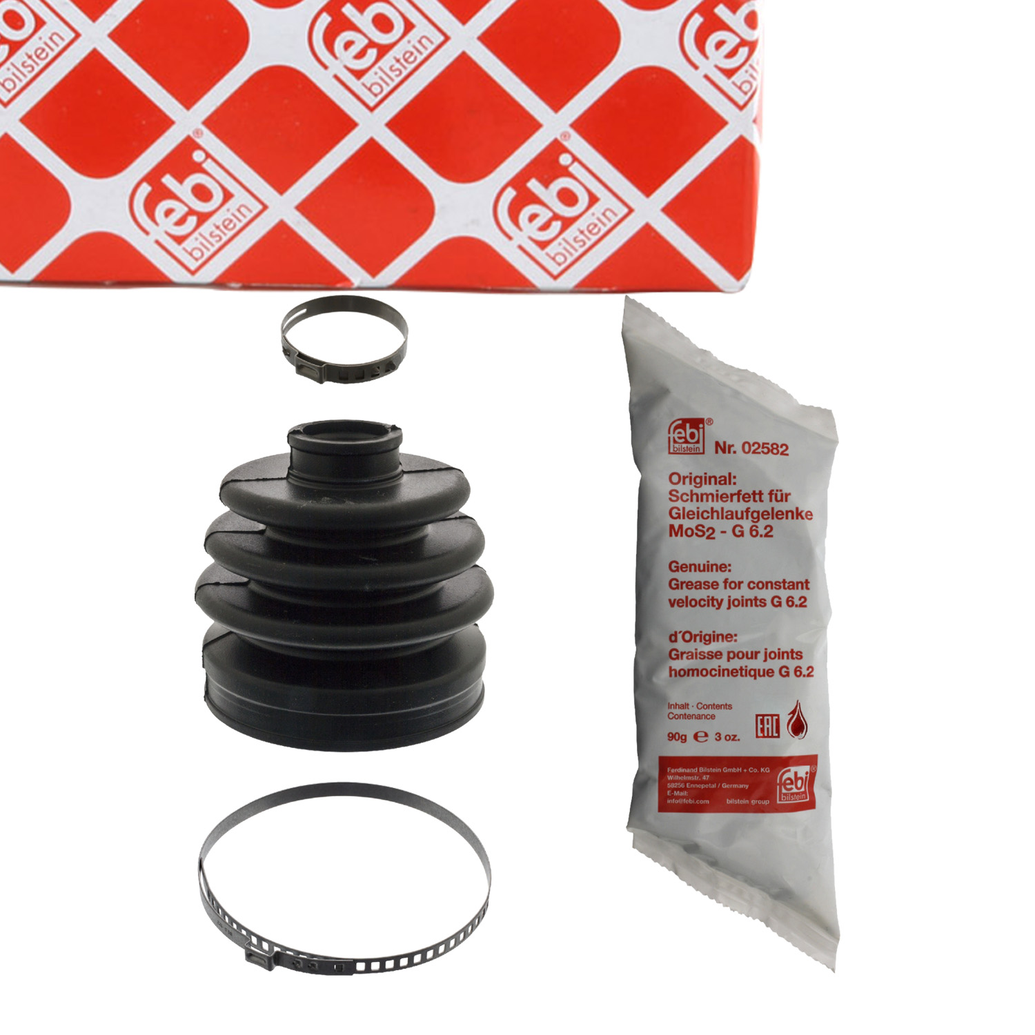 FEBI 100288 Achsmanschette Satz TOYOTA Avensis T25 vorne links getriebeseitig 04438-YZZA1