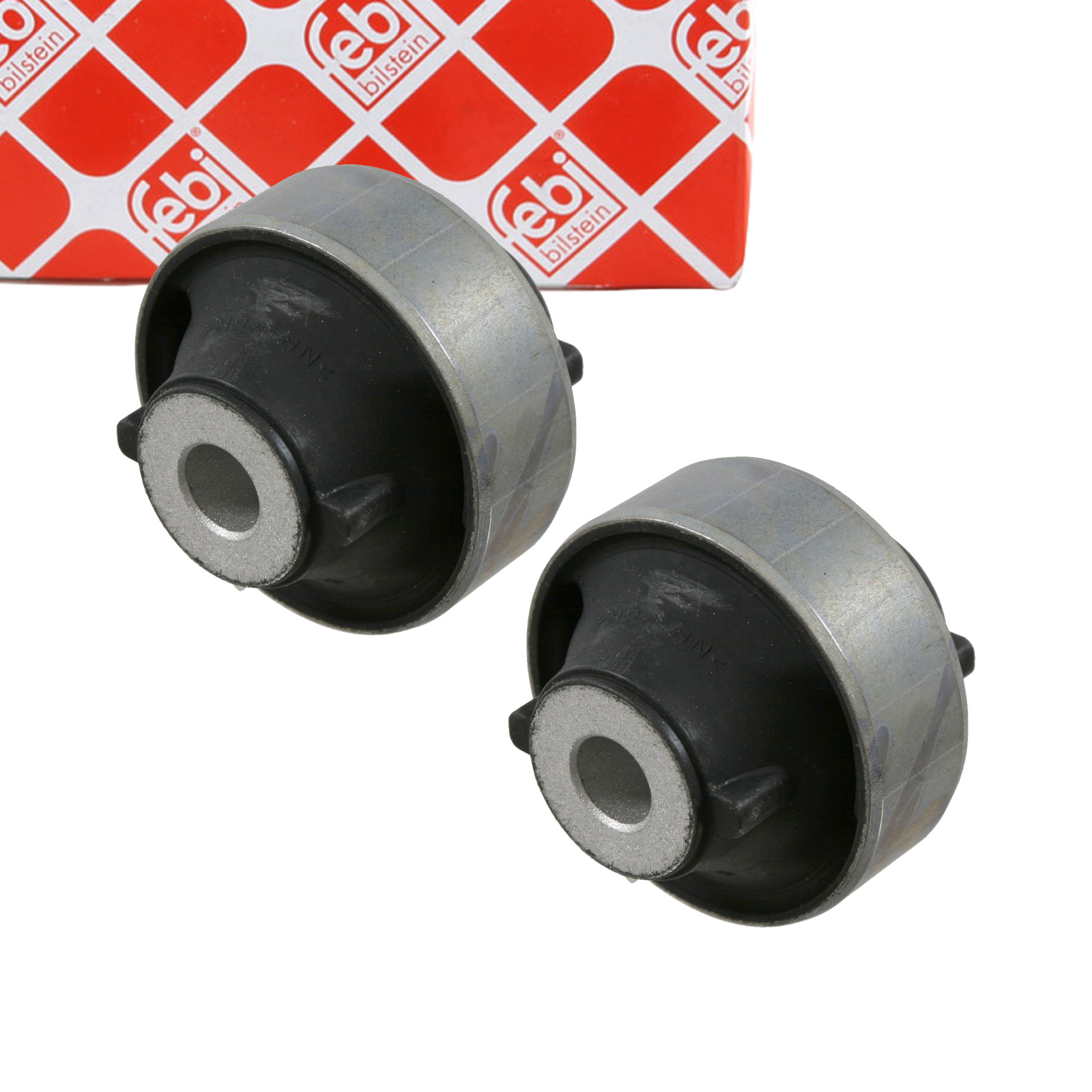 2x FEBI 22867 Querlenkerlager NISSAN Micra 3 Note E11 Vorderachse hinten unten 54570AX600