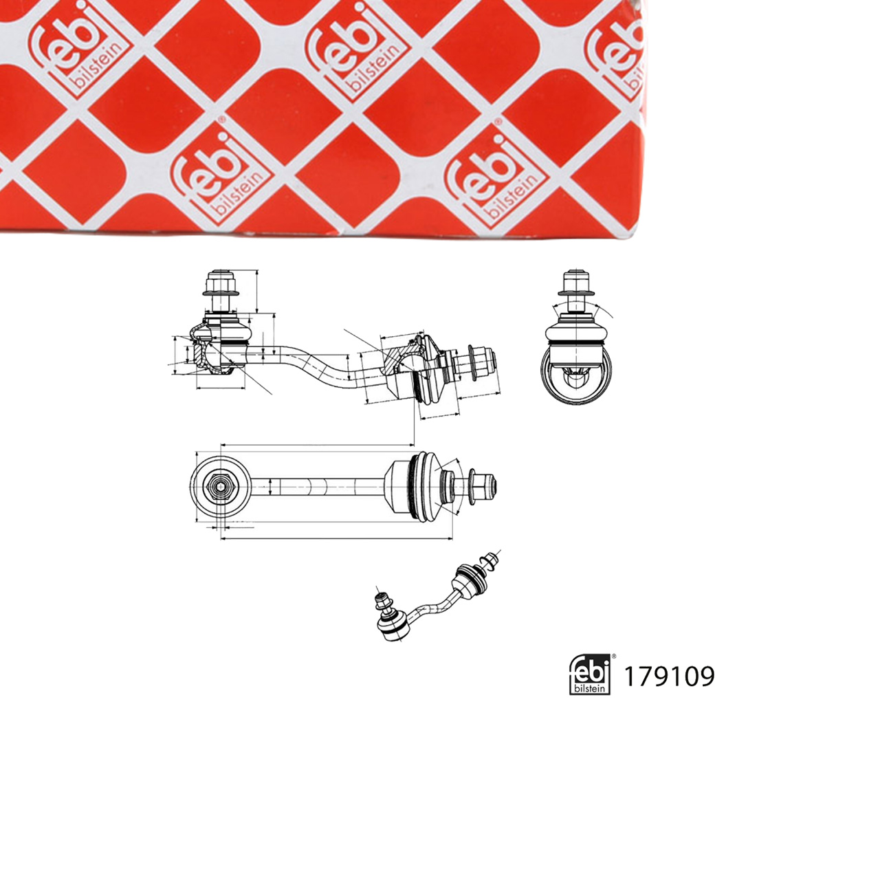 FEBI 179109 Koppelstange Stabilisator TESLA Model X 5YJX Hinterachse 102749100A