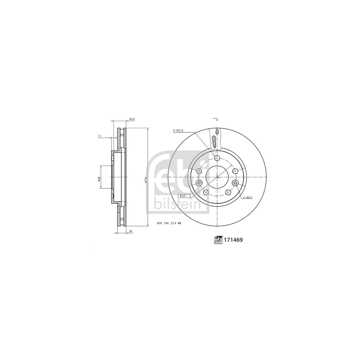 FEBI 171469 Bremsscheiben Satz RENAULT Megane 4 Talisman vorne 402062000R