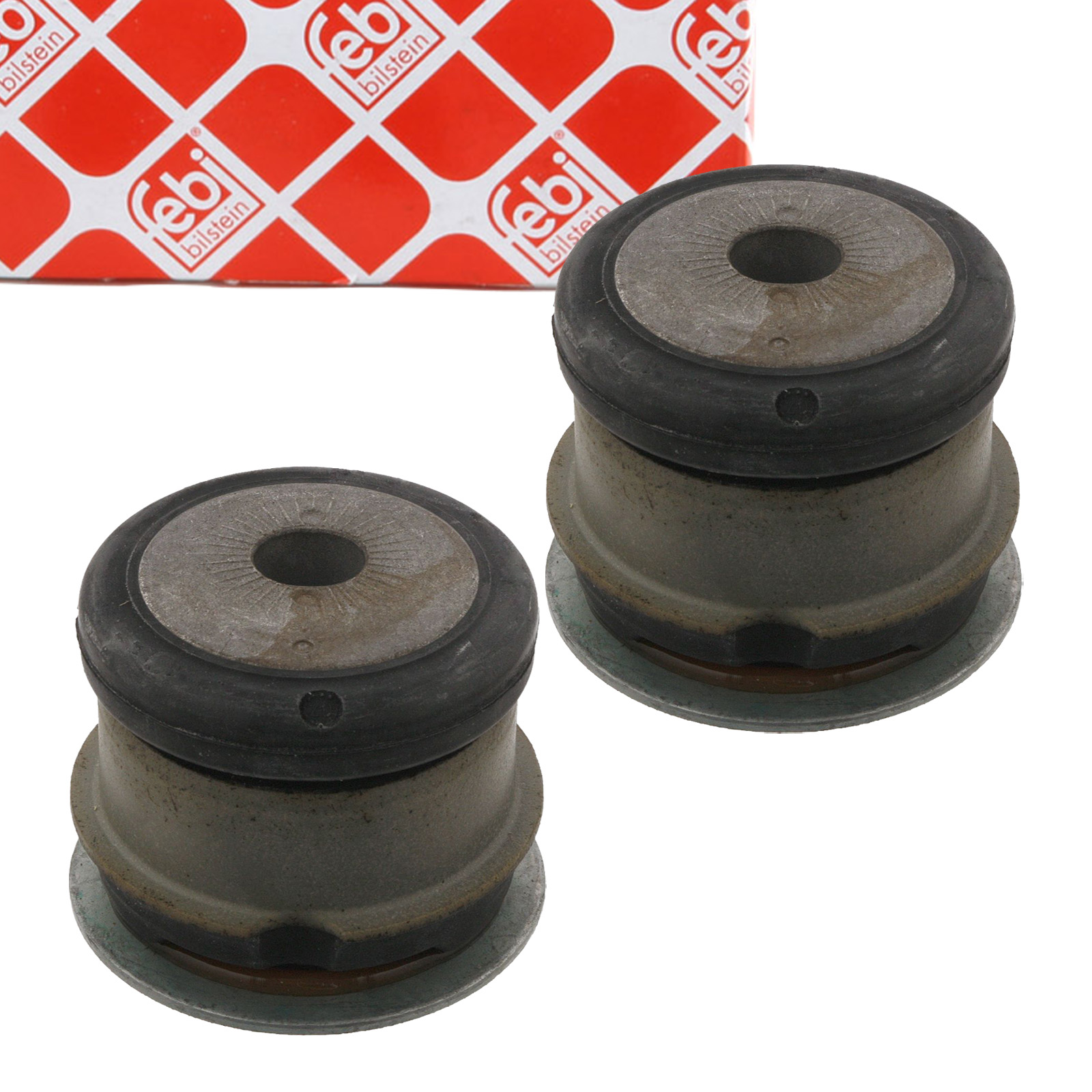 2x FEBI 32320 Lagerung Hinterachslager Tonnenlager Buchse VW Passat B5 AUDI A6 C5 hinten