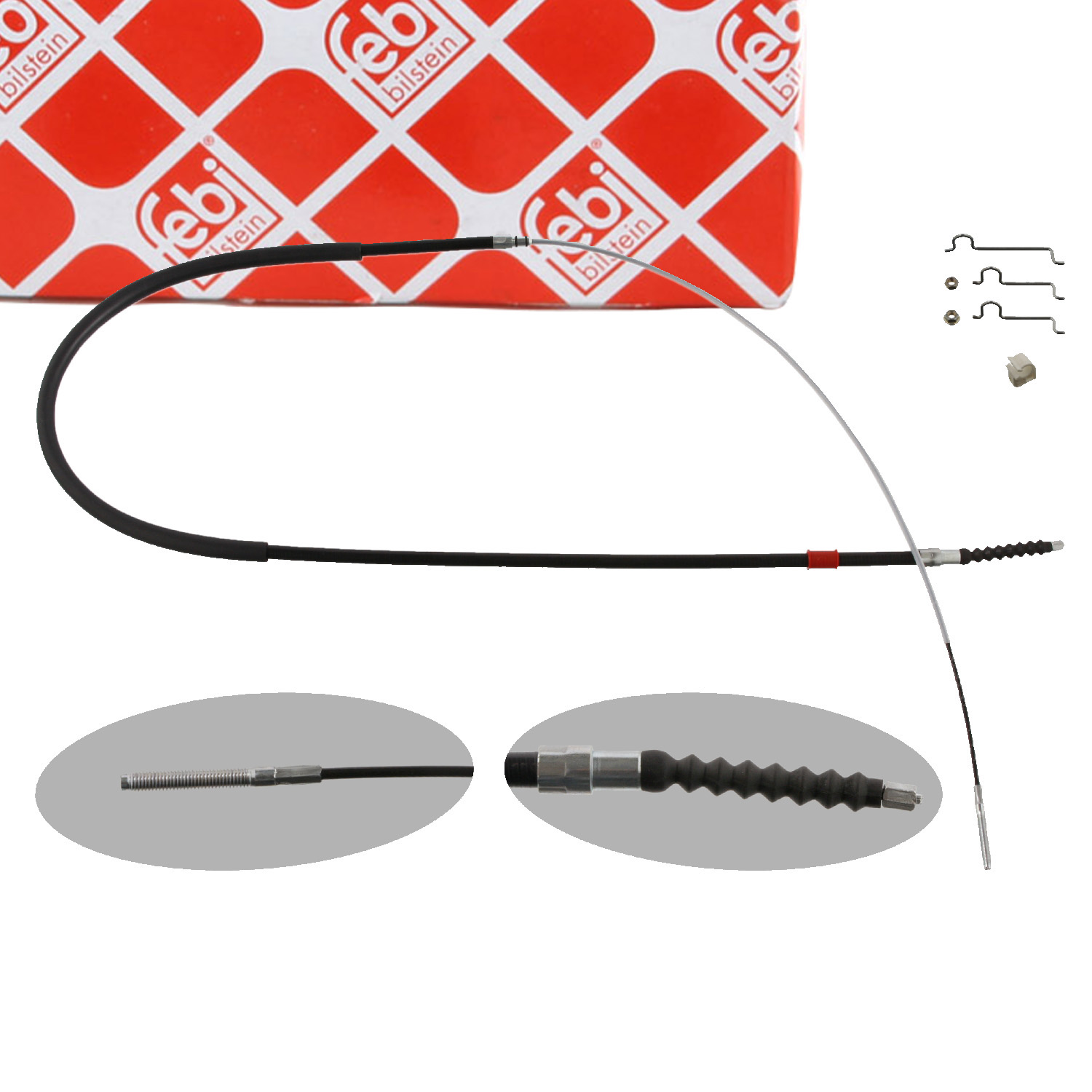 FEBI 36674 Handbremsseil Bremsseil Feststellbremse BMW 5er E39 hinten rechts